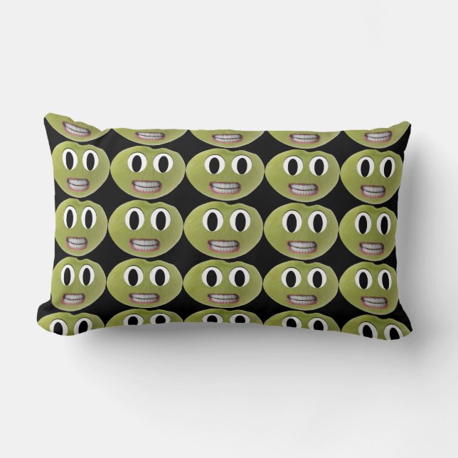 Happy Lima Bean Pillow (Front)