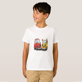 Happy Little Cars: Red and Yellow Best Friends T-Shirt