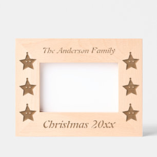 Happy Little Christmas Star Custom Etched Frames