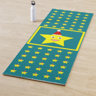 Happy Little Christmas Star Yoga Mat