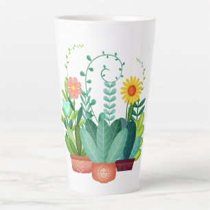 Happy Little Garden Latte Mug