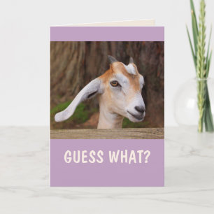Happy Little Goat Birthday Card