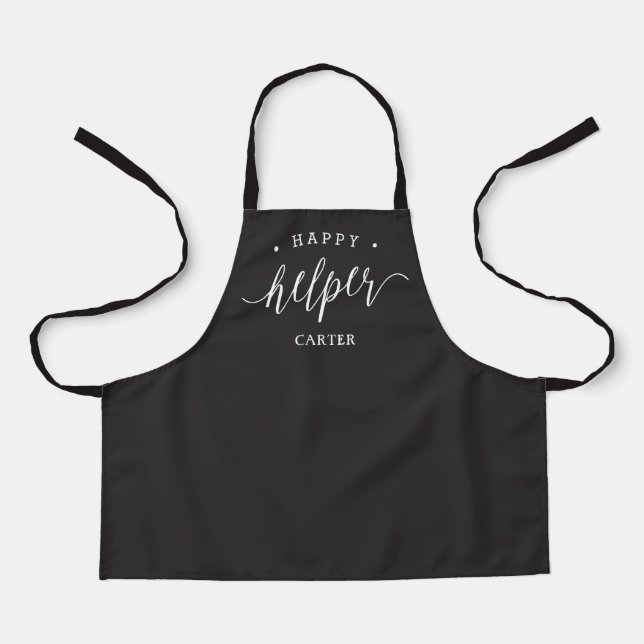 Happy Little Helper Editable Colour Kid Apron (Front)