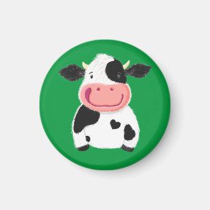 Happy Little Holstein Dairy Cow Magnet