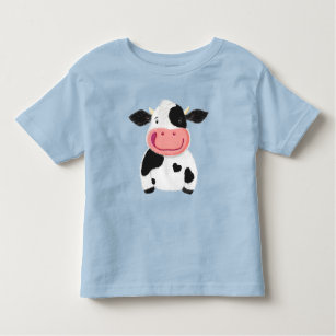 Happy Little Holstein Dairy Cow Toddler T-Shirt