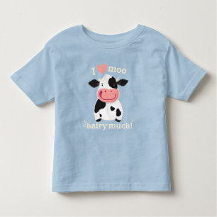 Happy Little Holstein Loves You Toddler T-Shirt