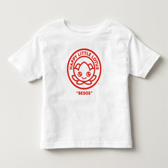 Happy Little Lotus, Besos, Toddler T-Shirt (Front)