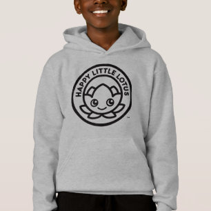 Happy Little Lotus Hoodie, Black Logo