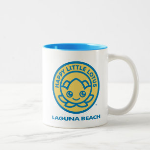 Happy Little Lotus, Laguna Beach, Two-Tone Coffee Mug