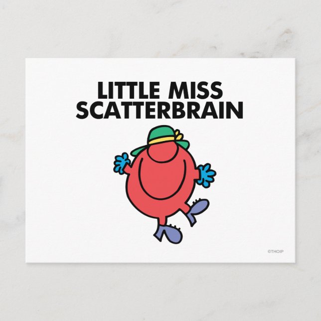 Happy Little Miss Scatterbrain Postcard (Front)