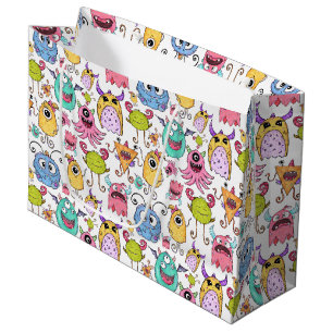 Happy Little Monsters  Large Gift Bag