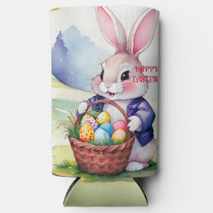 Happy little rabbit 1, Easter Seltzer Can Cooler