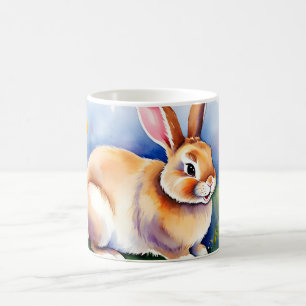 Happy little rabbit 2, Easter Coffee Mug