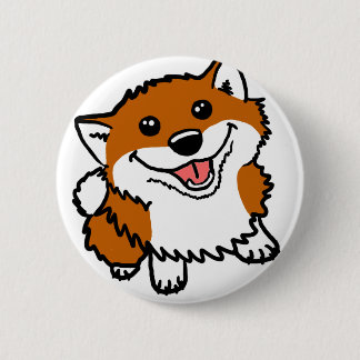 Happy Little Shiba 6 Cm Round Badge