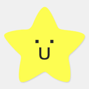 happy little star sticker