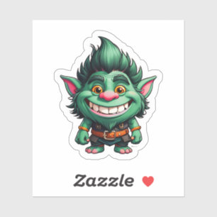 Happy Little Troll Chibi illustration