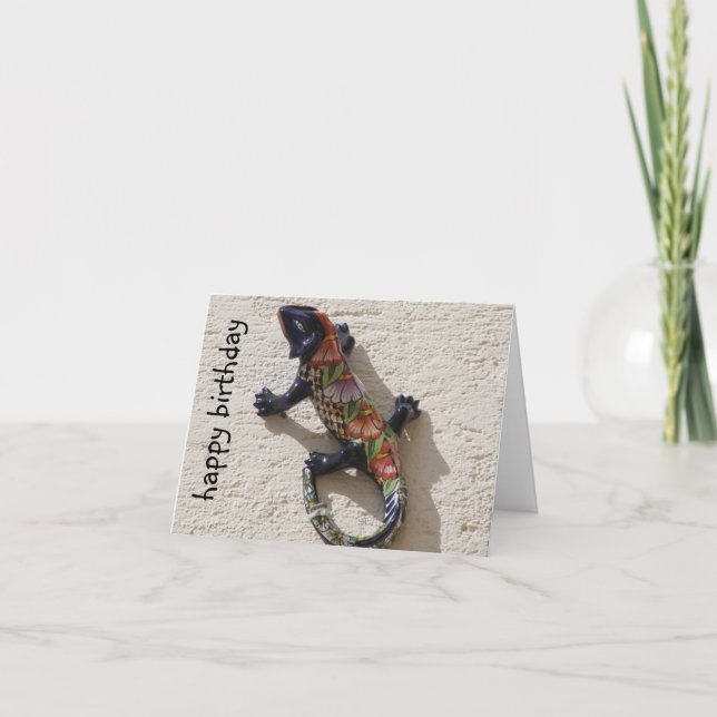 happy lizard birthday card (Front)