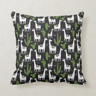Happy Llama Pattern Cushion