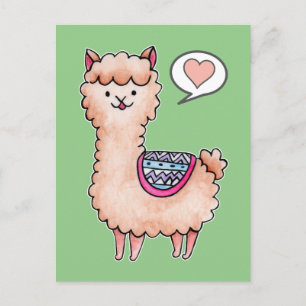 Happy Llama Postcard
