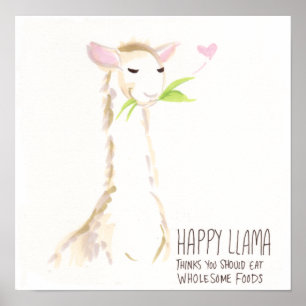 Happy Llama Yummy! Poster