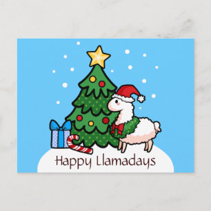 Happy Llamadays Postcard