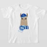 "Happy Llamakah" Funny Hanukkah T-Shirt<br><div class="desc">Festive personalised Hanukkah design.</div>