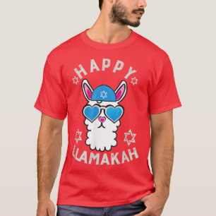 Happy Llamakah graphic Funny Hanukkah Llama Kids A T-Shirt