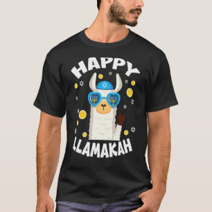 Happy Llamakah Hanukkah Funny Llamaorah T-Shirt