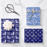 Happy Llamakah Hanukkah Wrapping Paper Sheet<br><div class="desc">Happy Llamakah Hanukkah wrapping paper</div>