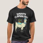Happy Llamakah Menorah Llama Mask Hanukkah Quarant T-Shirt<br><div class="desc">Happy Llamakah Menorah Llama Mask Hanukkah Quarantine</div>