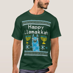Happy Llamakkah Funny Hanukkah Llama T-Shirt