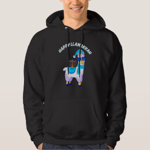 Happy Llamakkah Hanukkah Llama Chanukah Alpaca Hoodie