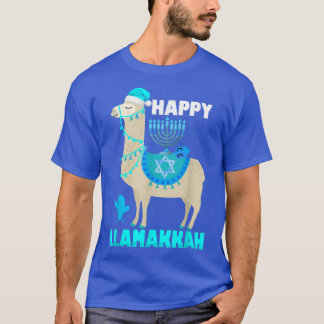 Happy Llamakkah Hanukkah Llama Chanukah Alpaca  T-Shirt
