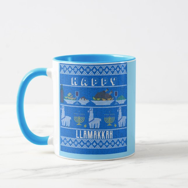 Happy llamakkah mug (Left)