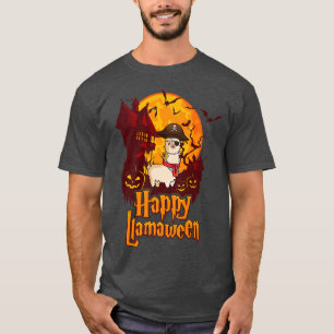 Happy Llamaween Funny Halloween Kids Llama Jolly R T-Shirt