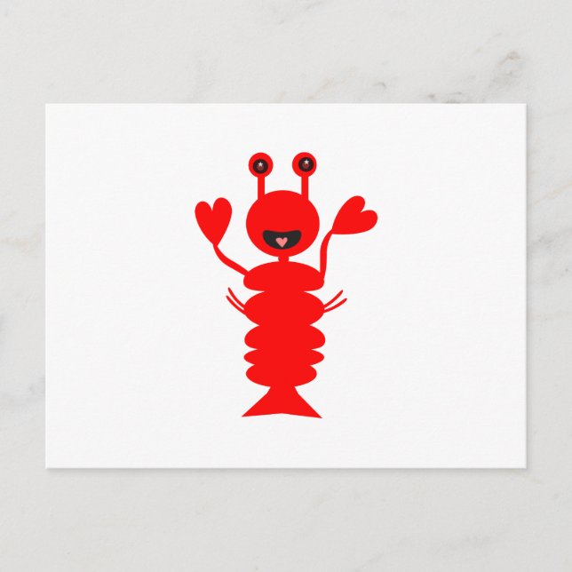 Happy Lobster Postcard (Front)