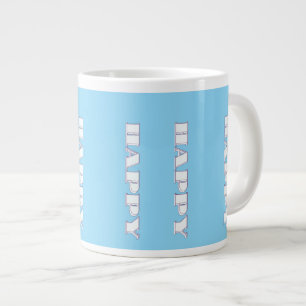 HAPPY Logo Sky Blue Gift Large Coffee Mug