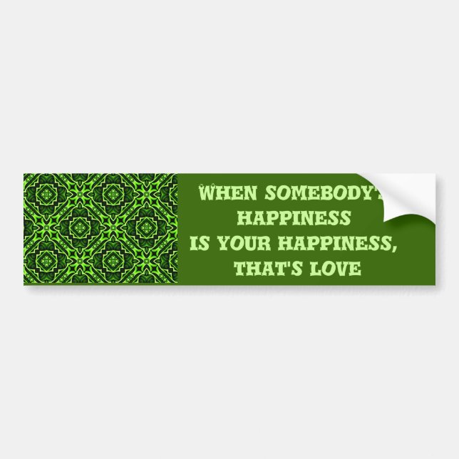 Happy Love_ Bumper Sticker (Front)