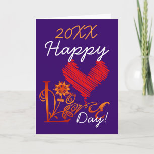 hAPPY LOVE dAY Card - Customised