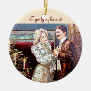 Happy Lovers Christmas Ornament
