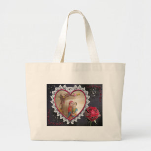 Happy Lovers day Large Tote Bag