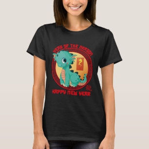 Happy Lunar New Year 2024 Cute Chinese Dragon Deco T-Shirt