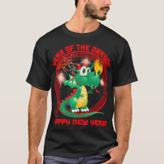 Happy Lunar New Year 2024 Cute Chinese Dragon T-Shirt