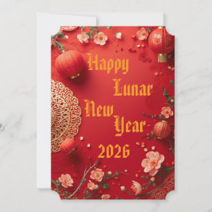 Happy Lunar New Year 2026 Holiday Card