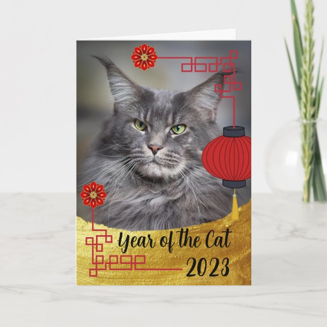 Happy Lunar New Year of the Cat Vietnamese Card (Front)