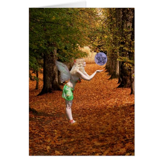 Happy Mabon Pagan Faerie Card