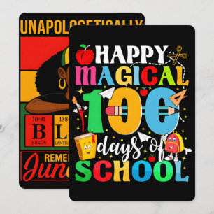 Happy magical 100 days school 2026 Poster  Holiday Card