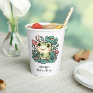 Happy Magical Frog Baby Shower Paper Cups