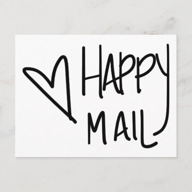 happy mail postcard (Front)