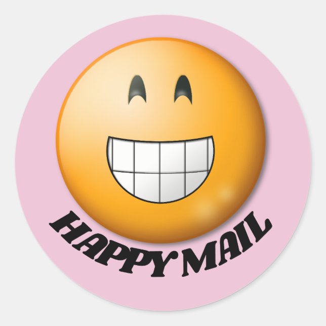 HAPPY MAIL SMILE Stickers (Front)